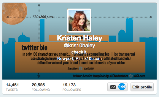 Design a better Twitter profile